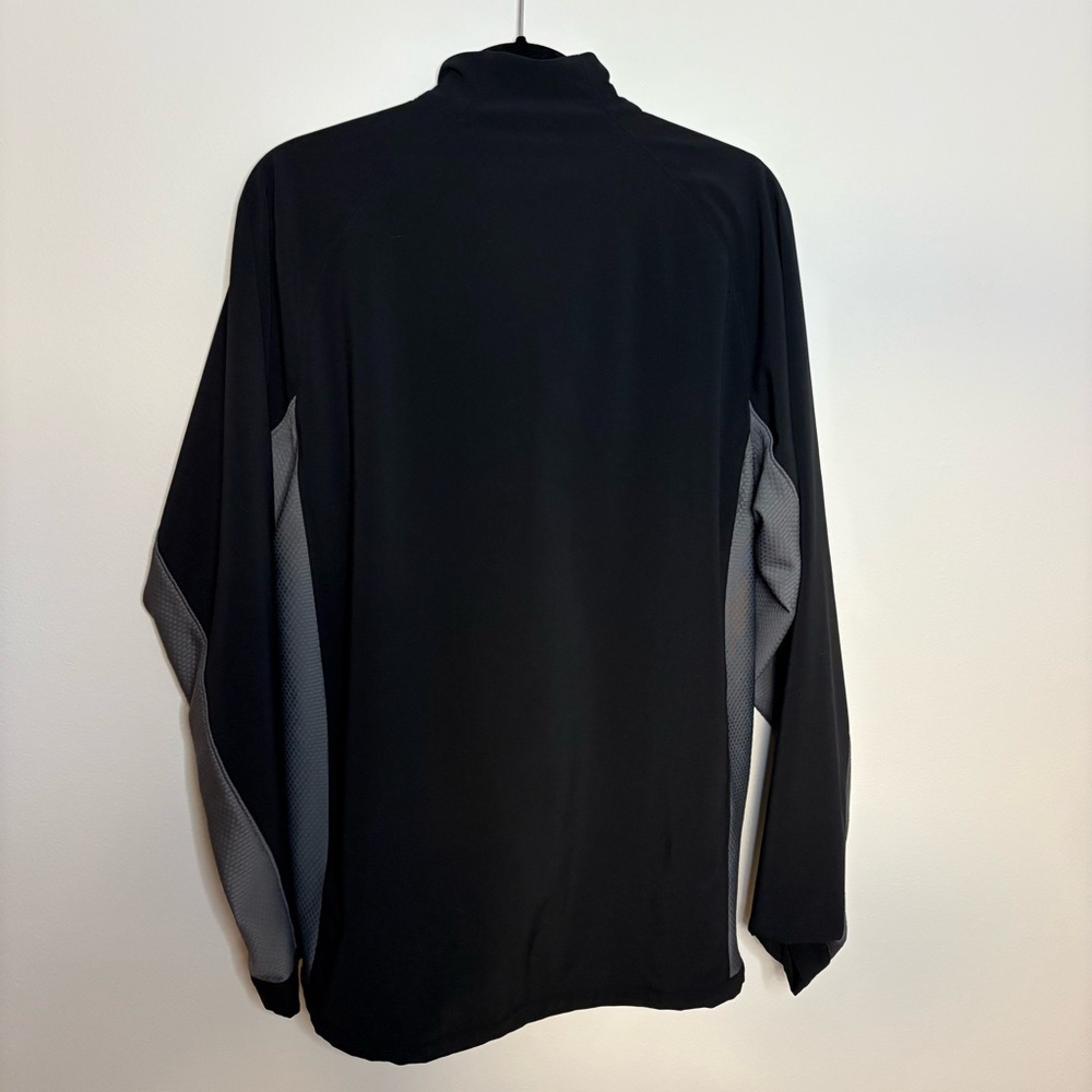Nike Golf Clima Fit 1/4 Zip Casual Pullover Jacket Black And Gray Men’s size L